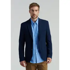 FEROUCH - Blazer Savannah Smart Casual Azul