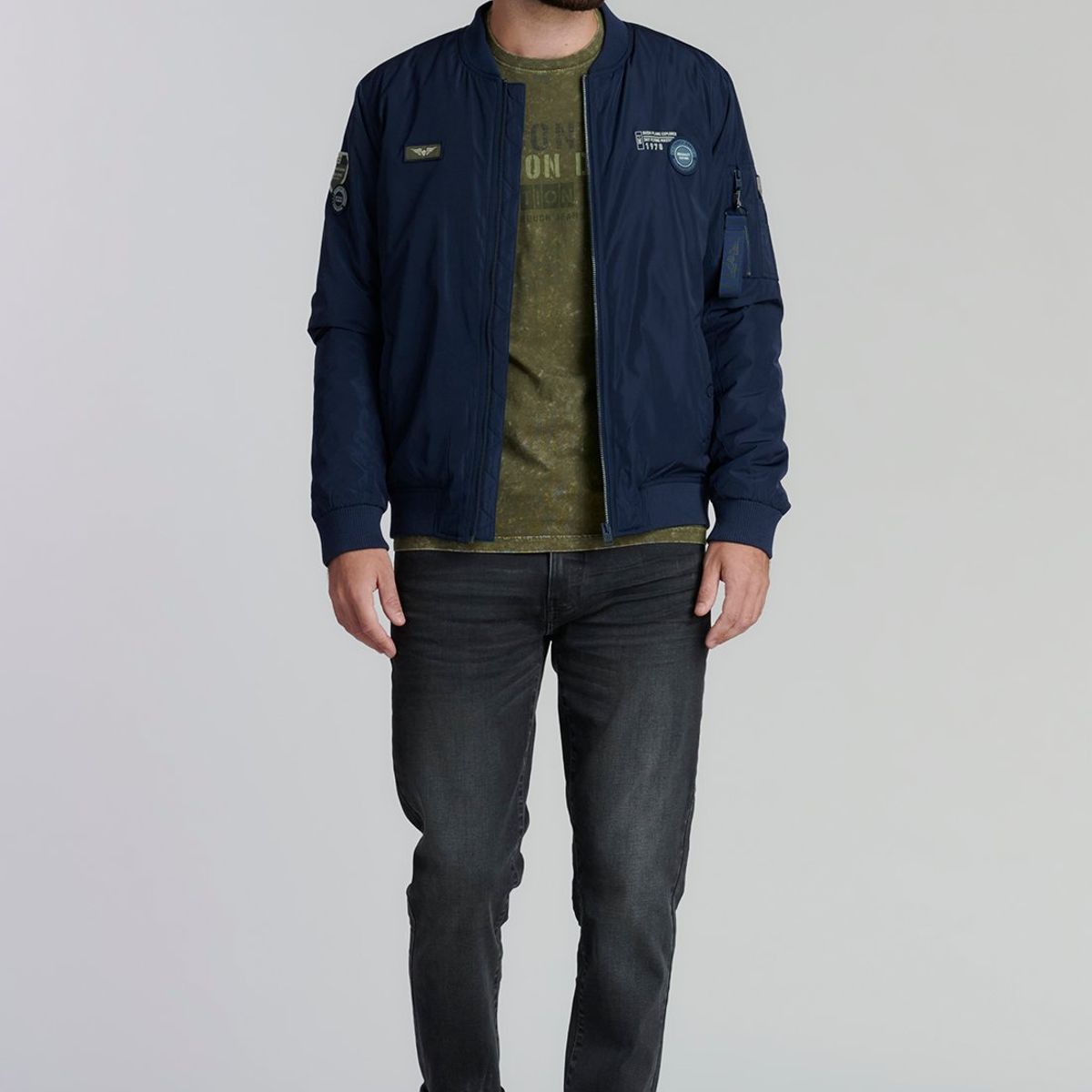 FEROUCH - Chaqueta Pilot Fj Fjs Azul Ferouch