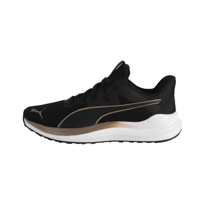 PUMA - Zapatilla Puma Running Reflect Lite Unisex Negras/Doradas