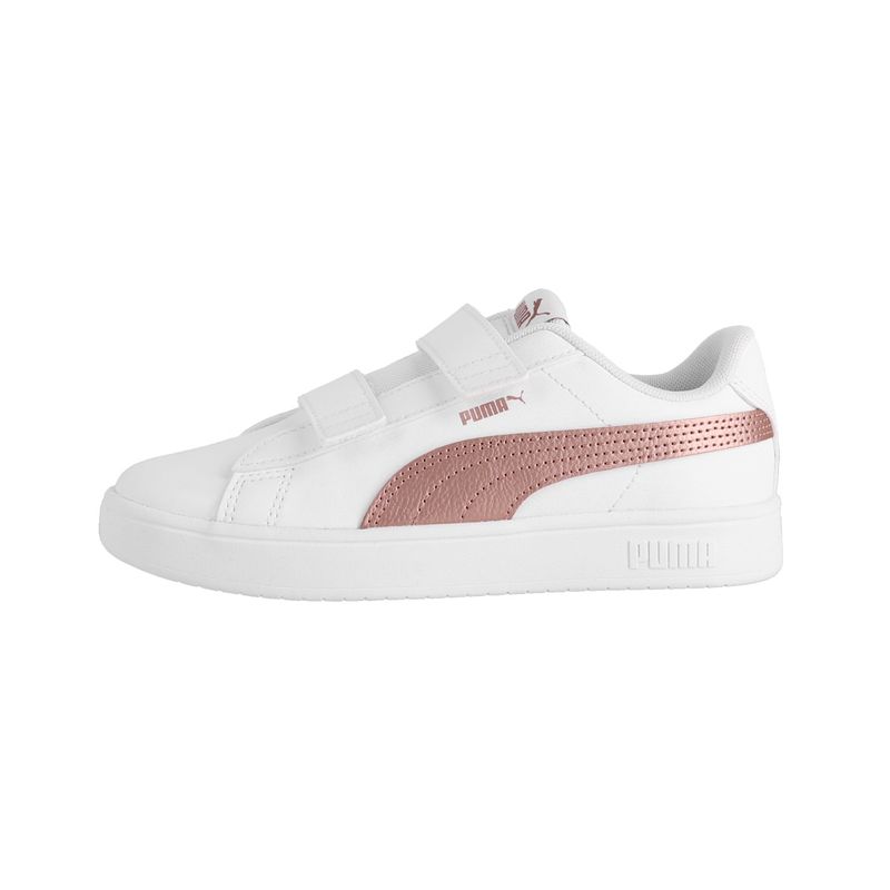 PUMA - Zapatilla Puma Rickie V Niña Blancas/Rosadas