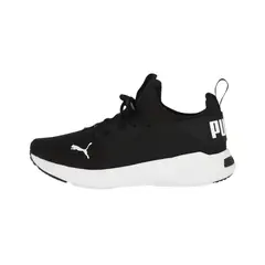 PUMA - Zapatilla Softride Fly Hombre Black/White