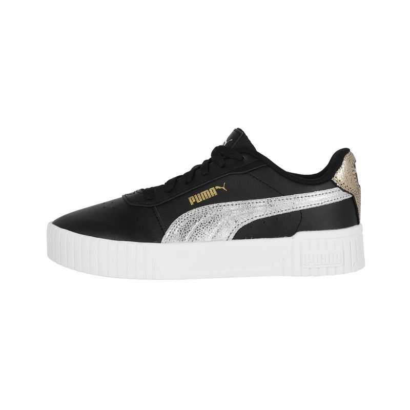 PUMA - Zapatilla Puma Carina 2.0 Metallic Shine Mujer Negra/Plata