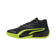 PUMA - Zapatillas Básquetbol Court Pro Hombre Negras/Amarillas