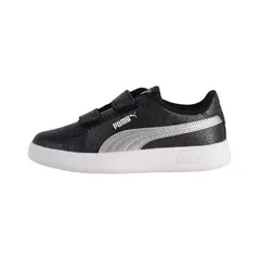 PUMA - Zapatilla Urbanas Smash 3.0 Glitz Glam Niño Negras