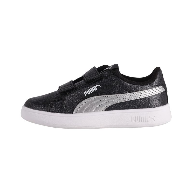 PUMA - Zapatilla Puma Urbanas Smash 3.0 Glitz Glam Niño Negras