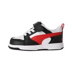 PUMA - Zapatillas Urbanas Rebound V6 Baby Negra/Blanca/Roja