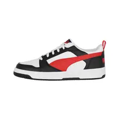 PUMA - Zapatilla Rebound v6 Low Hombre White/ Red/Black