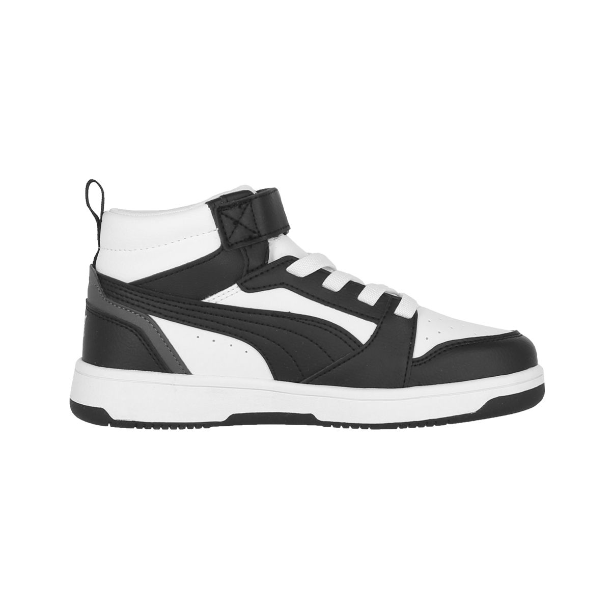 PUMA - Zapatilla Puma Rebound V6 Mid Niño Black/White