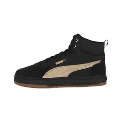 PUMA - Zapatilla Caven 2.0 Mid Hombre Black/Gold
