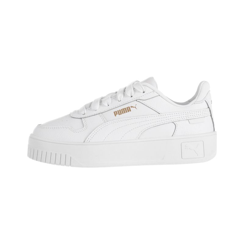 PUMA - Zapatilla Puma Carina Street Mujer Blancas/Doradas