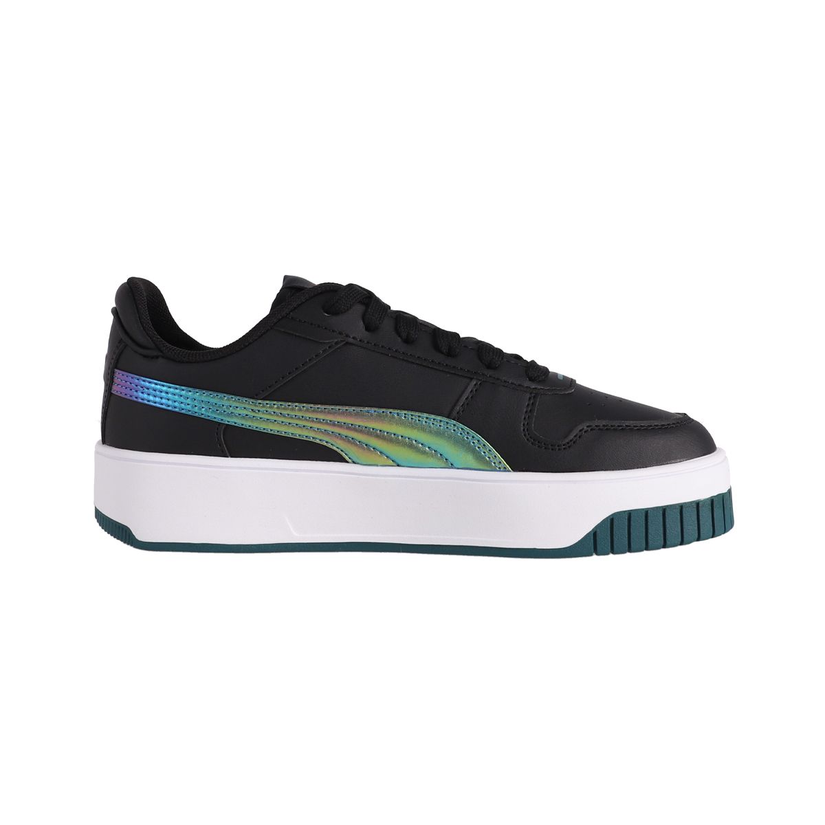 PUMA - Zapatilla Puma Carina Street Bouncy Sky Joven Negras/Celeste