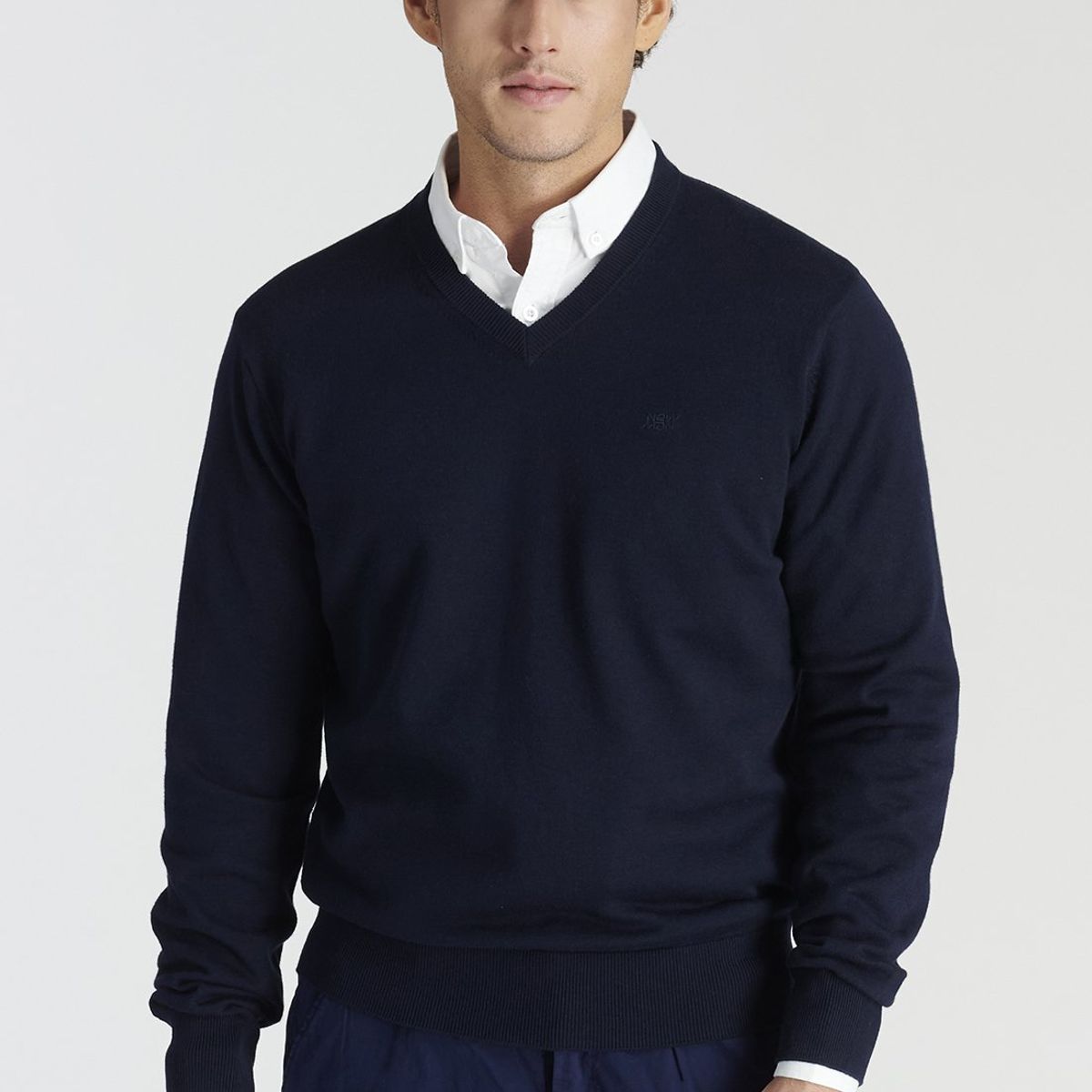 NEW MAN - Sweater Merida Heritage Azul Newman