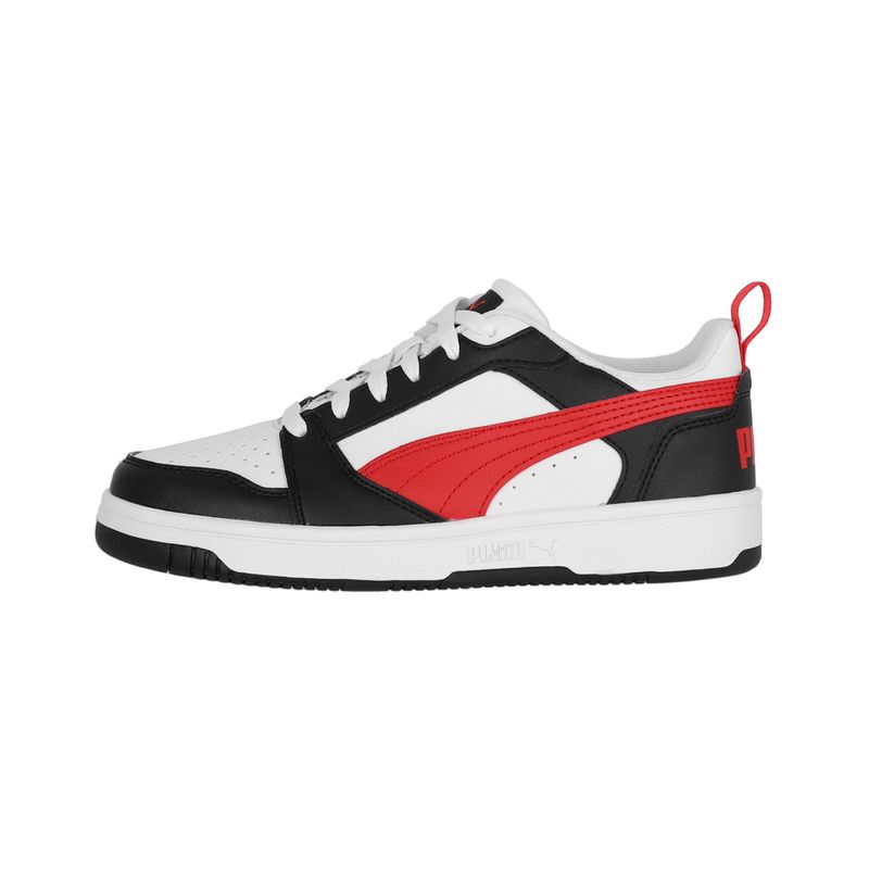 PUMA - Zapatilla Puma Rebound V6 Low Joven White/Red/Black