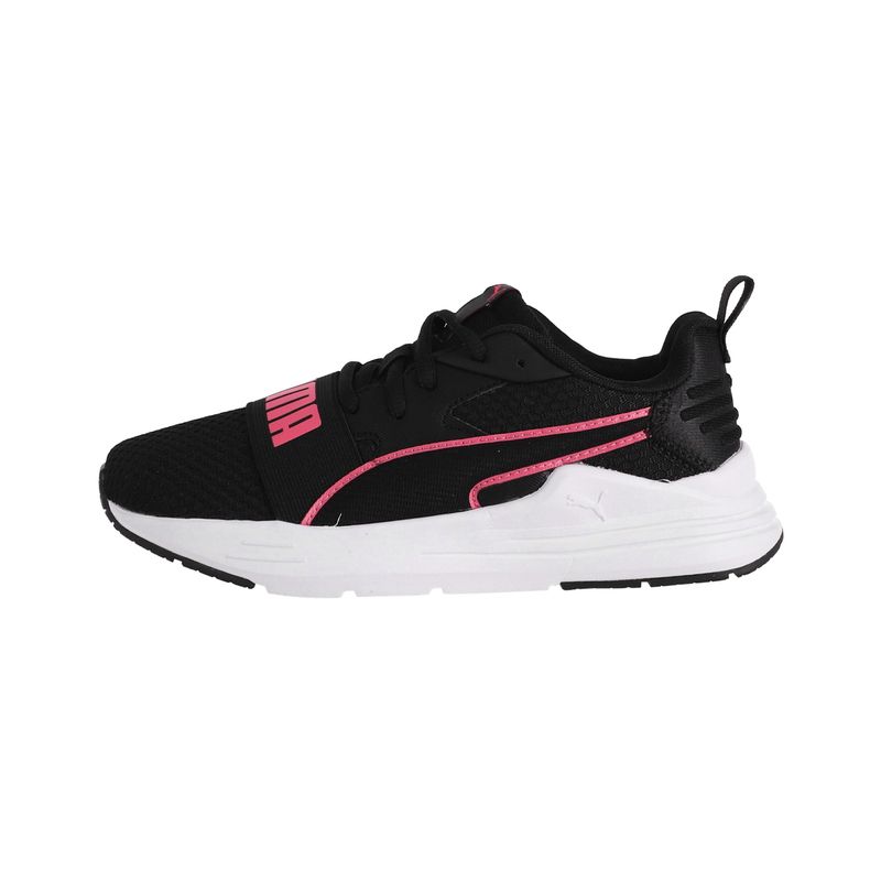 PUMA - Zapatilla Puma Wired Run Pure Joven Negras/Rosadas