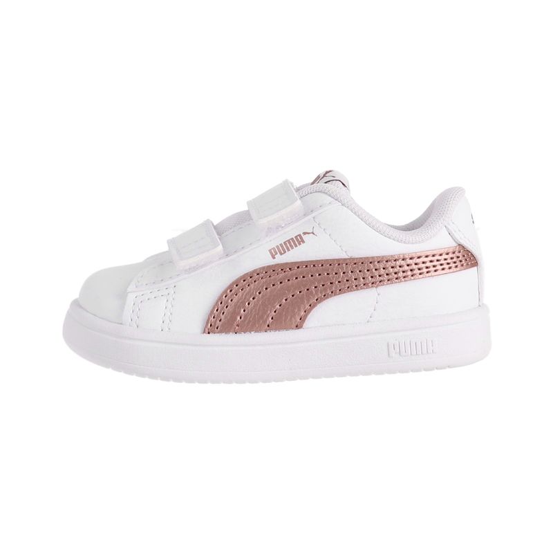 PUMA - Zapatilla Puma Rickie V Niños TD Blancas/Rosadas