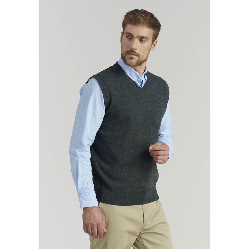 FEROUCH - Sweater Smart Casual Sleeve Business Gris Ferouch