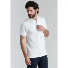 FEROUCH - Polera Básica Pique Fr Blanco
