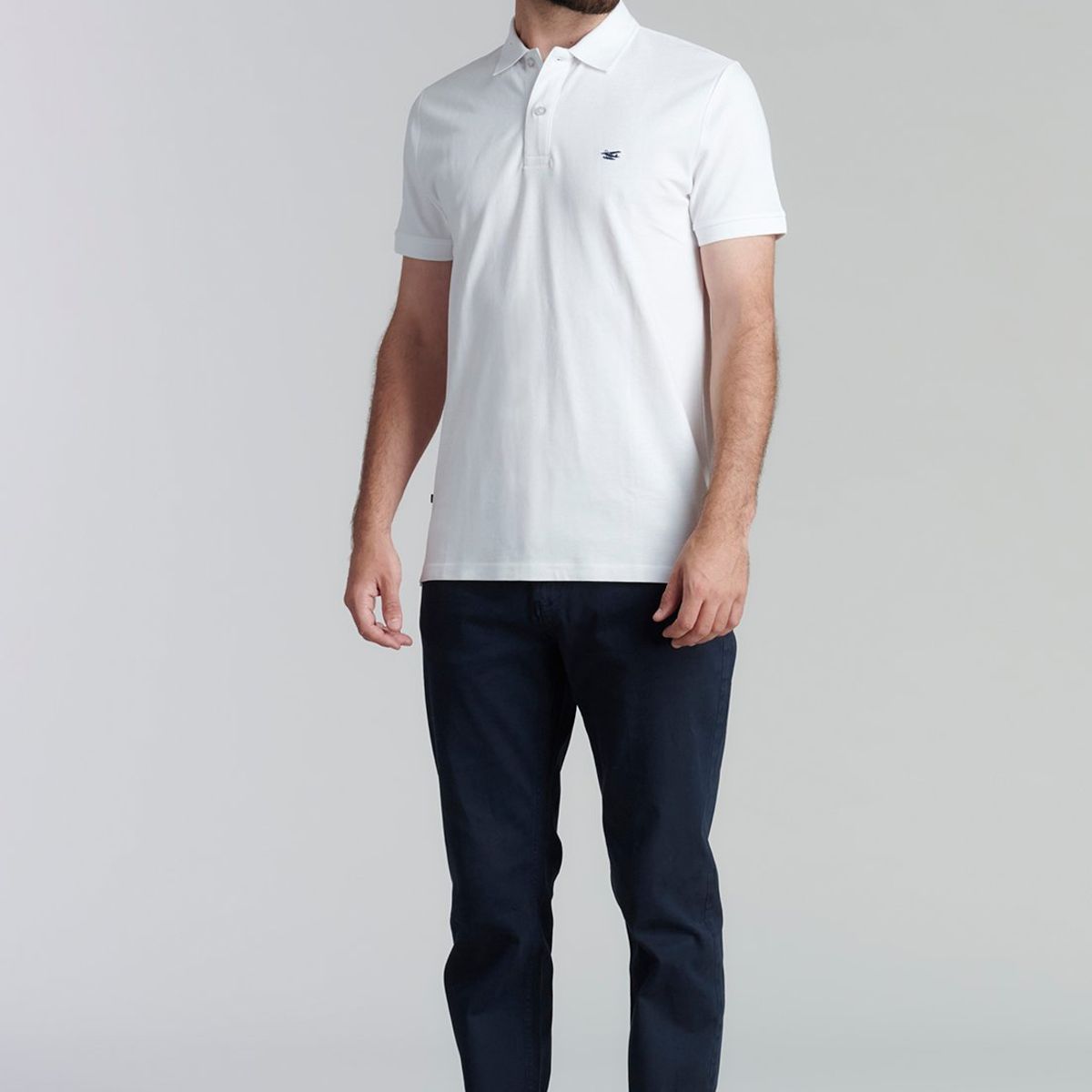 FEROUCH - Polera Básica Pique Fr Blanco Ferouch