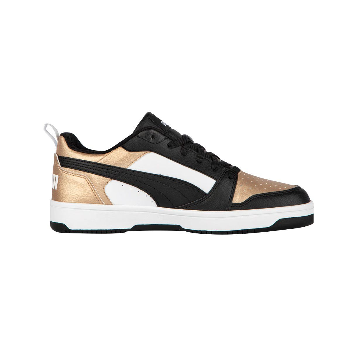 PUMA - Zapatillas Urbanas Puma Rebound v6 Low Mujer Negras/Doradas