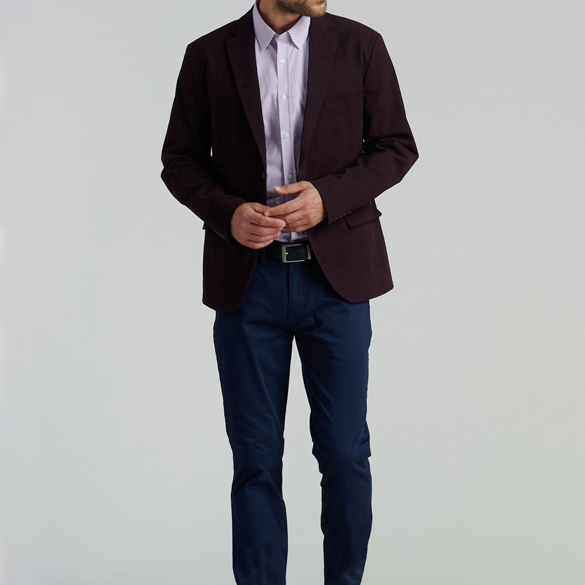 FEROUCH - Blazer Stanford F Smart Casual Rojo Ferouch