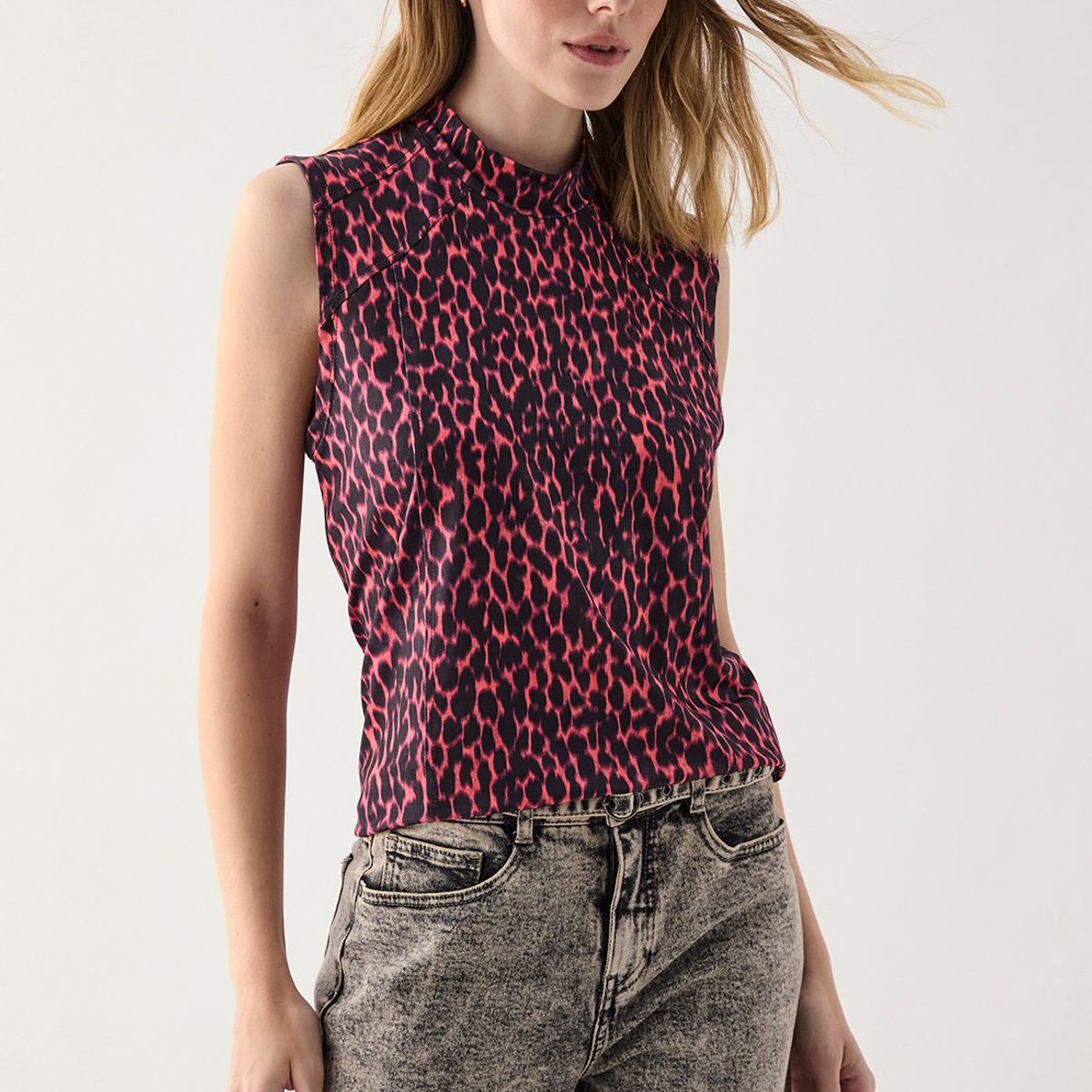 ASH - Polera Sin Mangas Rojo Mujer Ash