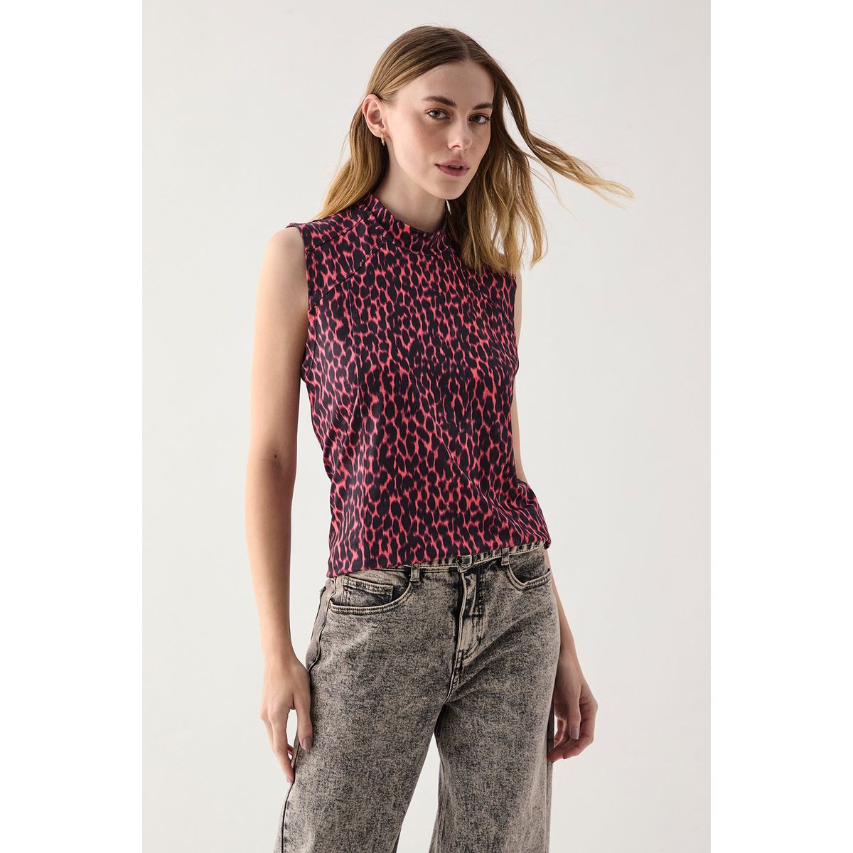 ASH - Polera Sin Mangas Rojo Mujer Ash