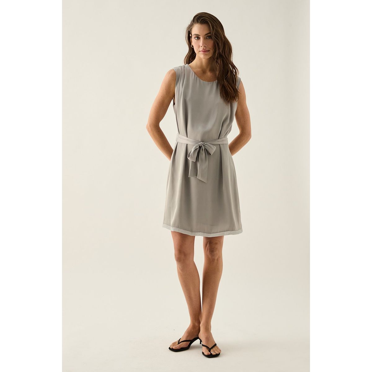 ASH - Vestido Corto Gris Mujer Ash