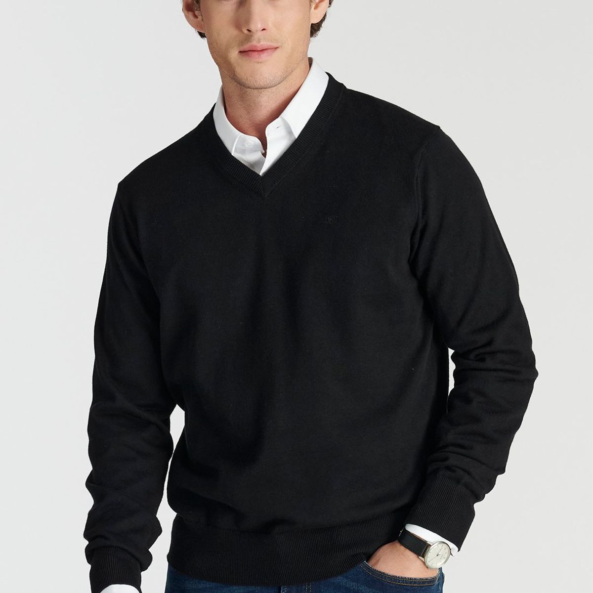 NEW MAN - Sweater Merida Heritage Negro Newman