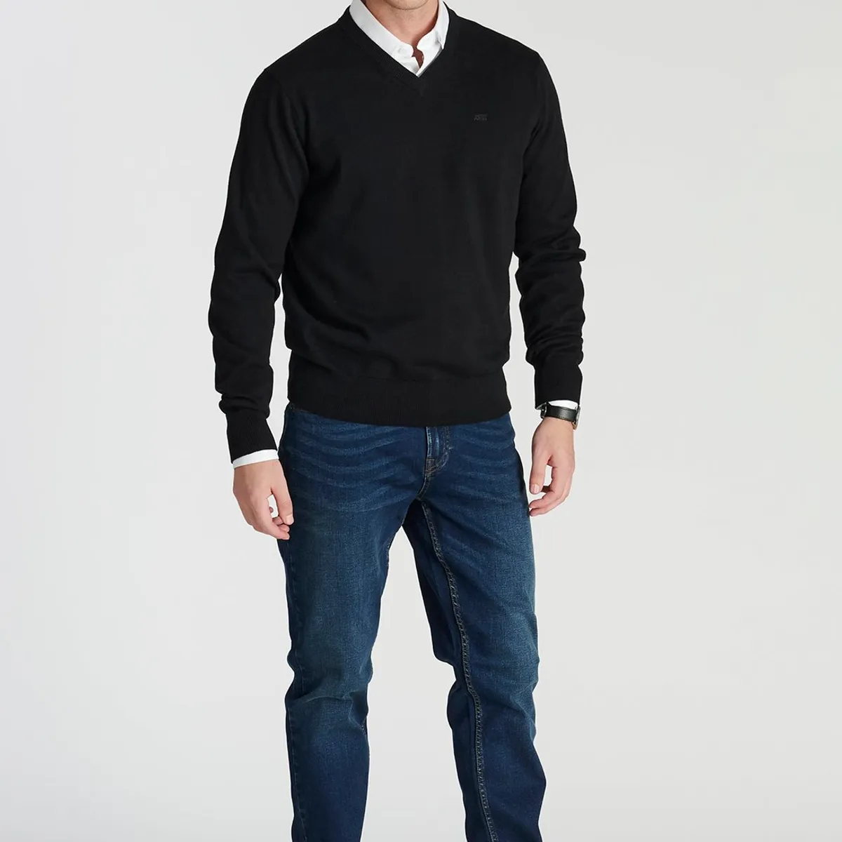 NEW MAN - Sweater Merida Heritage Negro Newman