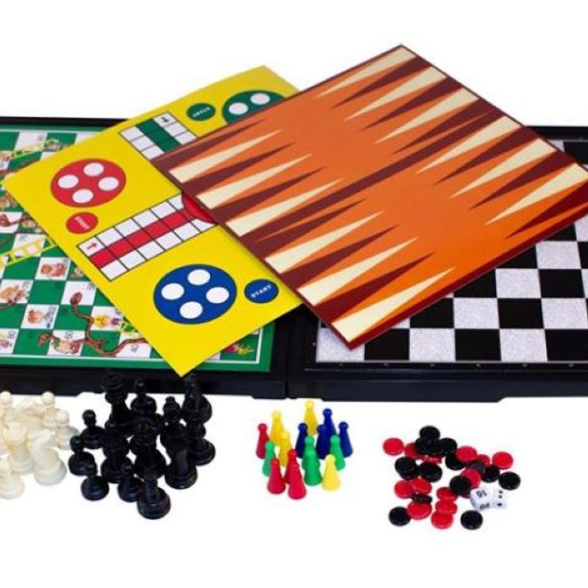 GENERICO - Juego De Mesa 5 Juegos En 1