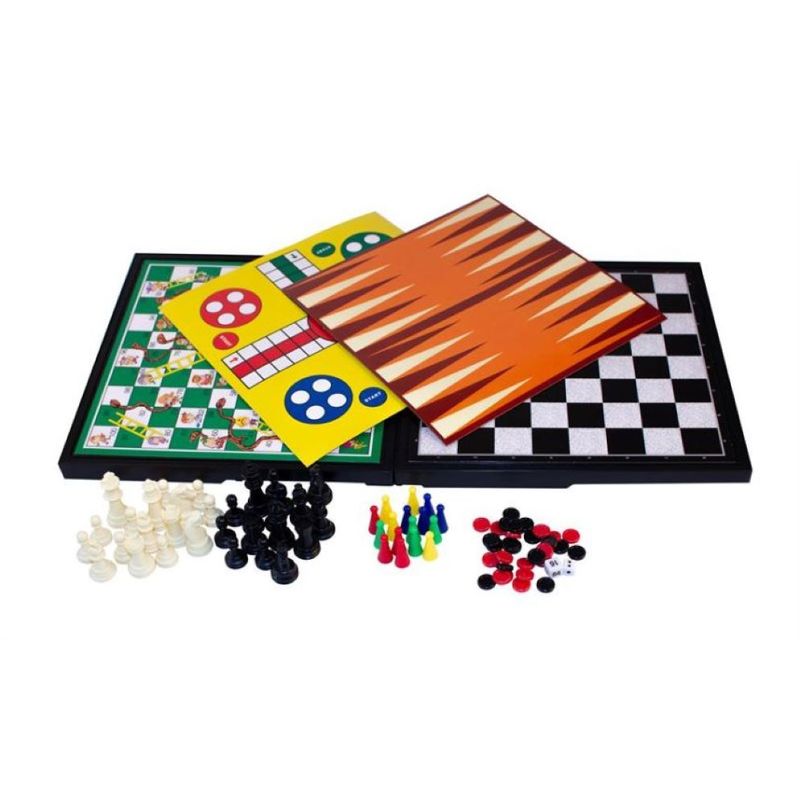 GENERICO - Juego De Mesa 5 Juegos En 1