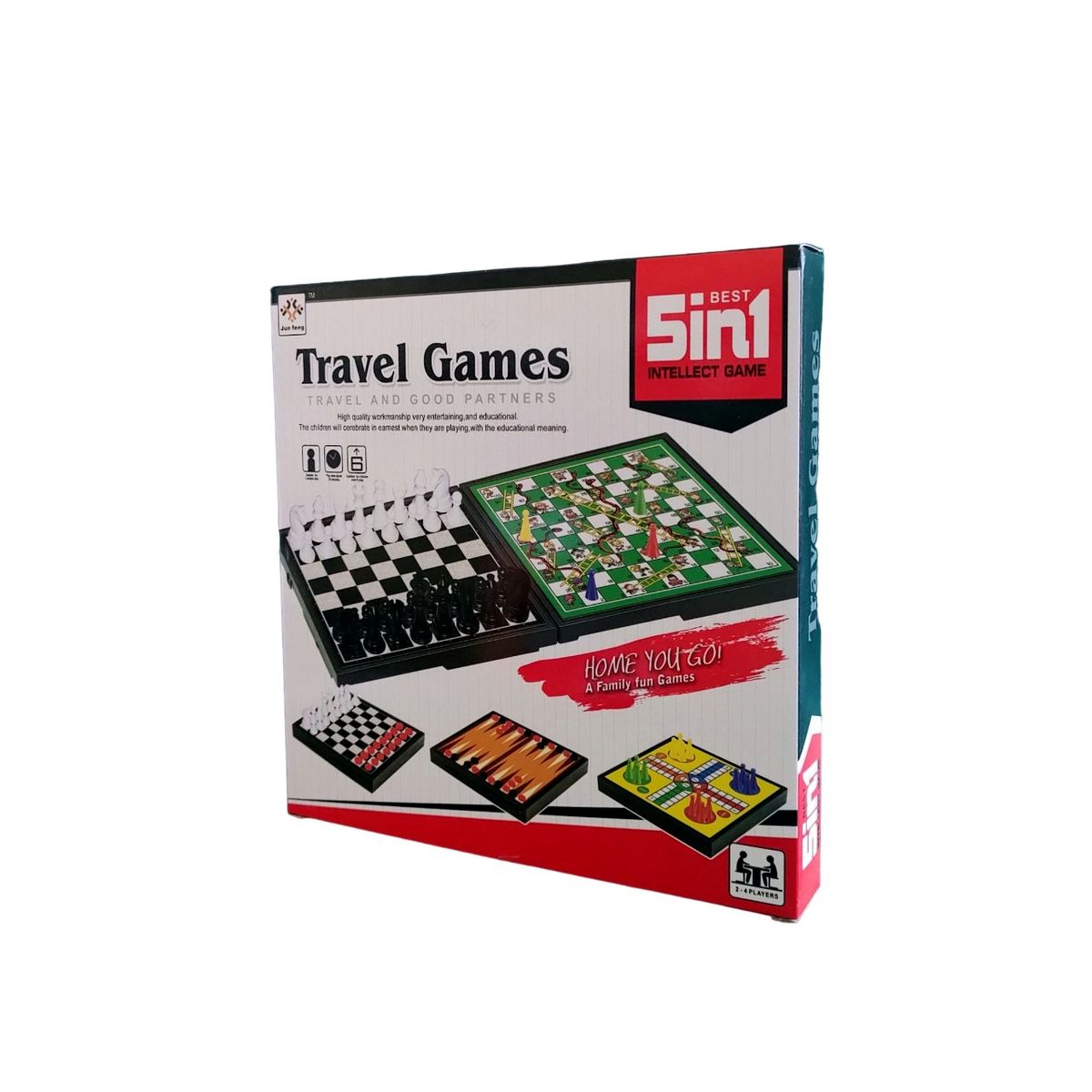 GENERICO - Juego De Mesa 5 Juegos En 1