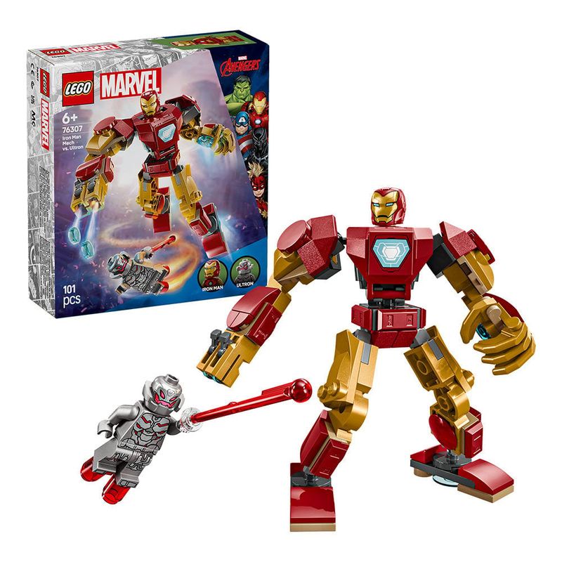 LEGO - LEGO Marvel Armadura Robótica de Iron Man vs Ultrón - 76307