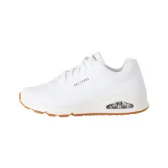 SKECHERS - Zapatilla Street Uno - Stand on Hombre Blancas