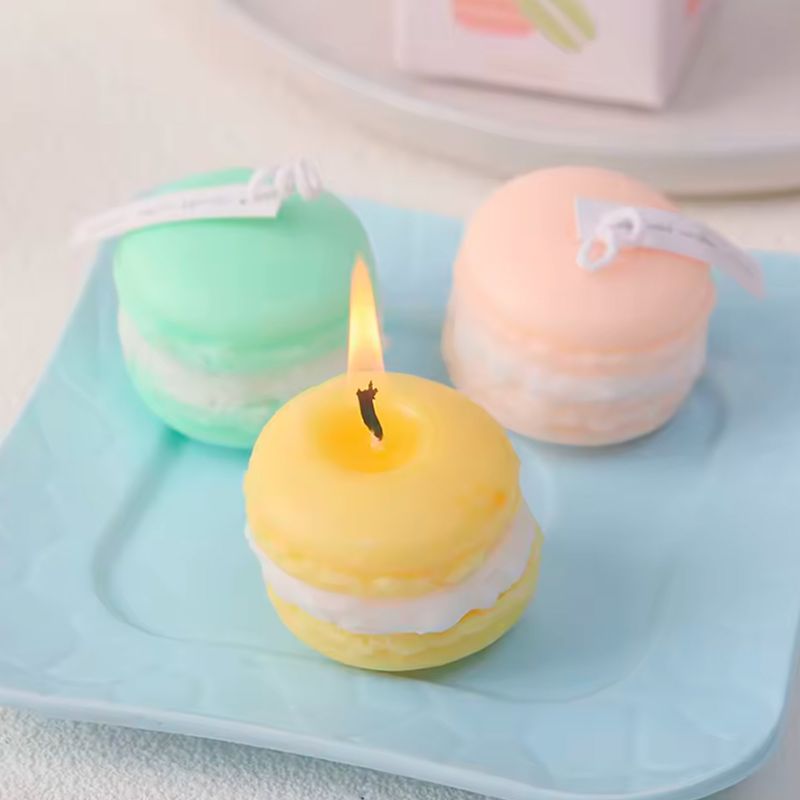 GENERICO - Molde De Silicona Jabón Velas Forma De Alfajores Macarrones
