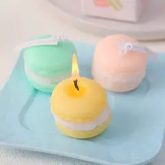 GENERICO - Molde De Silicona Jabón Velas Forma De Alfajores Macarrones
