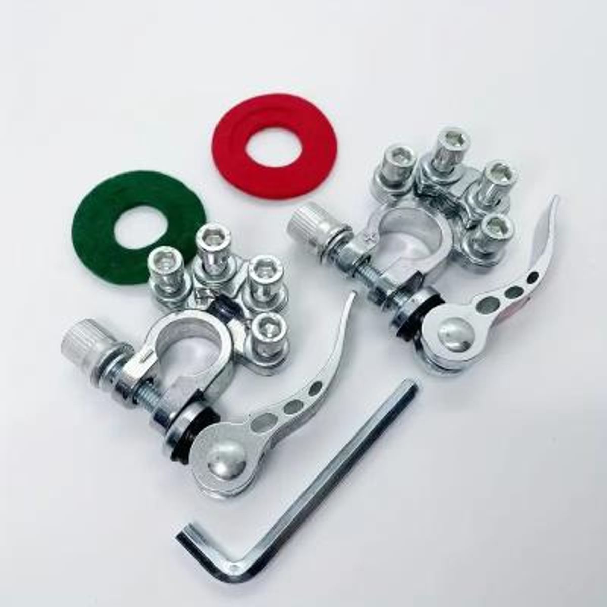 GENERICO - 1 Par Bornes Batería Auto Terminal Desconexión Rápida