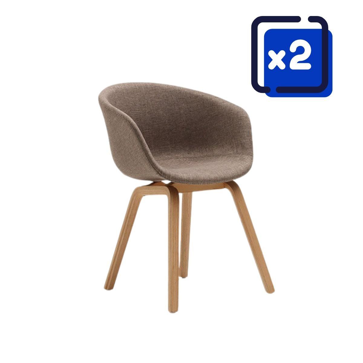 TODODESCUENTO - Pack 2 Sitiales Jazz- Café