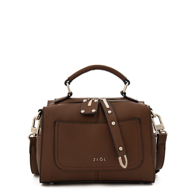 ZIOL - Cartera bandolera mediana hela café oscuro