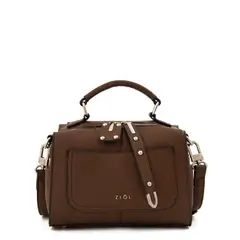 ZIOL - Cartera bandolera mediana hela café oscuro
