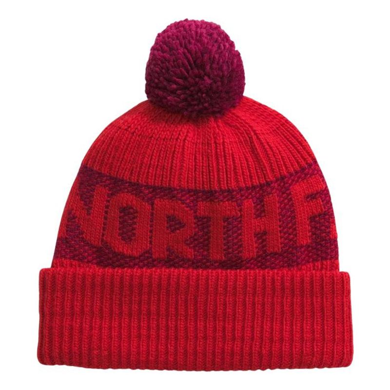 THE NORTH FACE - Gorro Retro Cabin Unisex Adulto Rojo