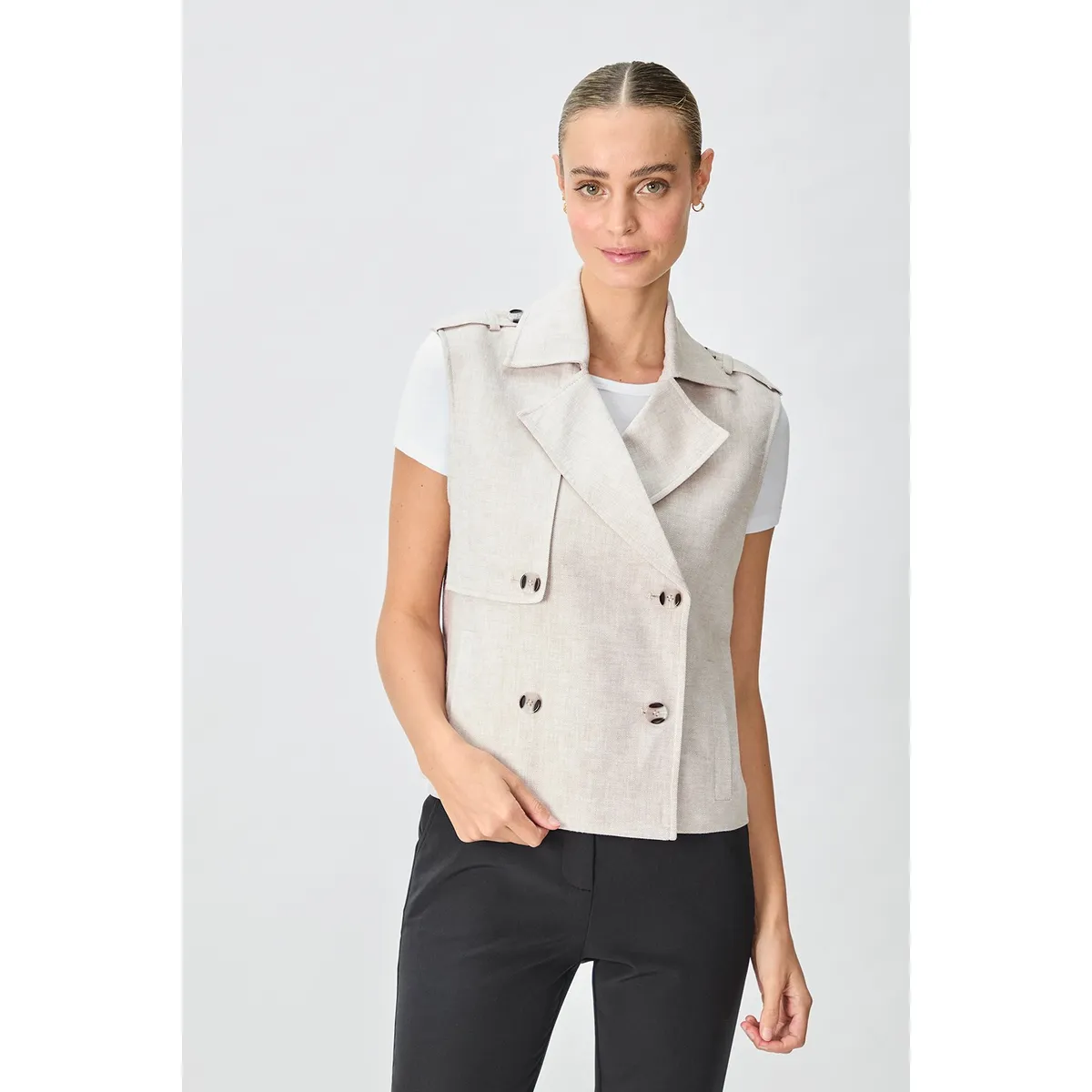 IO - Trench Beige Mujer Io