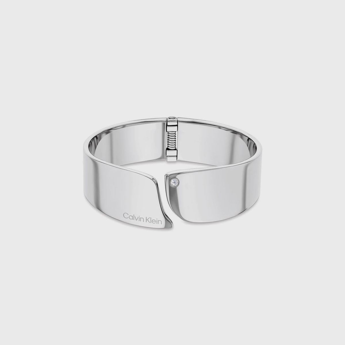 CALVIN KLEIN - Brazalete Minimalist Organic Plateado Calvin Klein