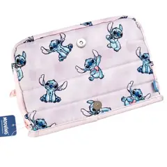 MOOVING - Estuche Lapices Slim Rectacular Textil Stitch Rosa