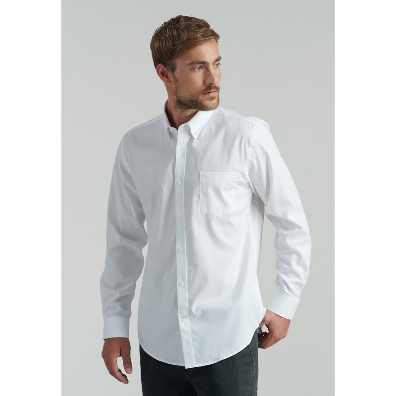 FEROUCH - Camisa Smart Casual Oxford Sc Blanco Ferouch_.
