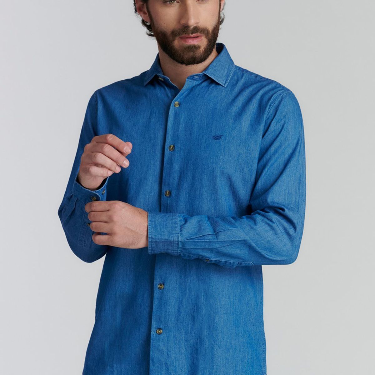 FEROUCH - Camisa Manhattan Fr Azul Ferouch