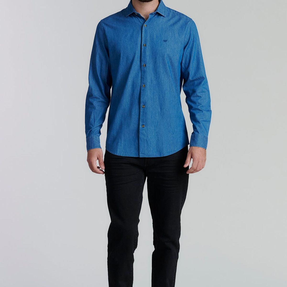 FEROUCH - Camisa Manhattan Fr Azul Ferouch