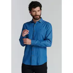 FEROUCH - Camisa Manhattan Fr Azul