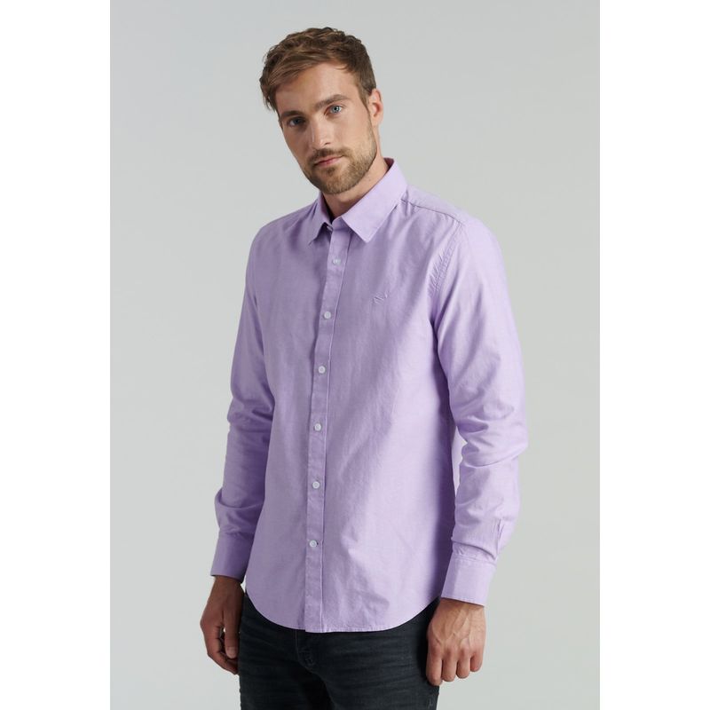 FEROUCH - Camisa Sport Oxford Fr Morado Ferouch