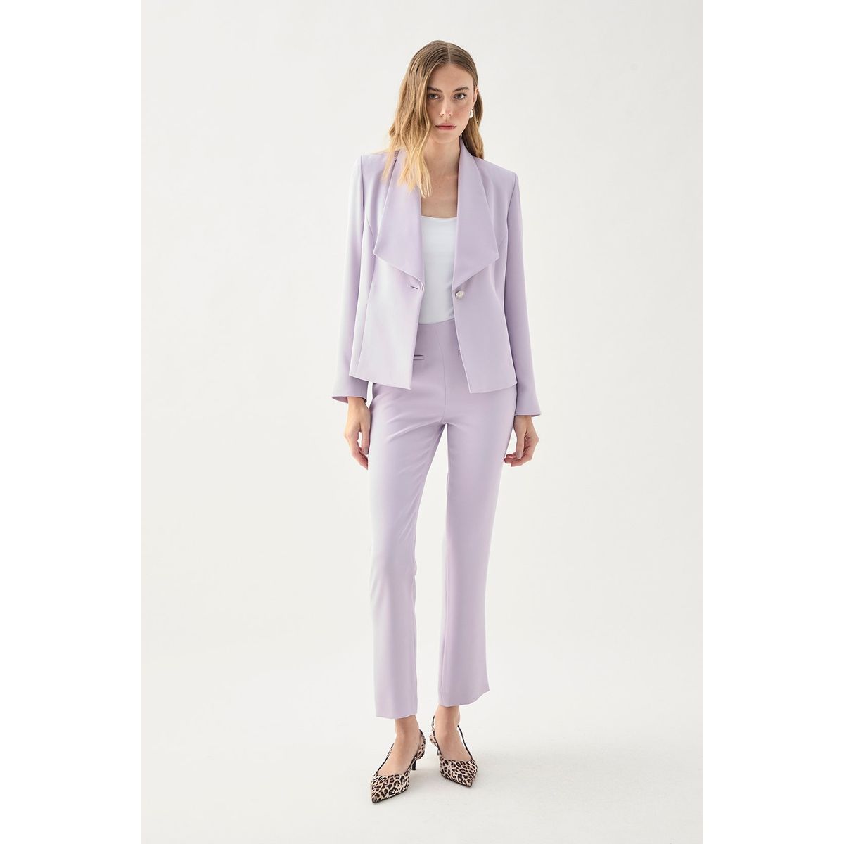 ASH - Pantalon Lila Medio Mujer Ash